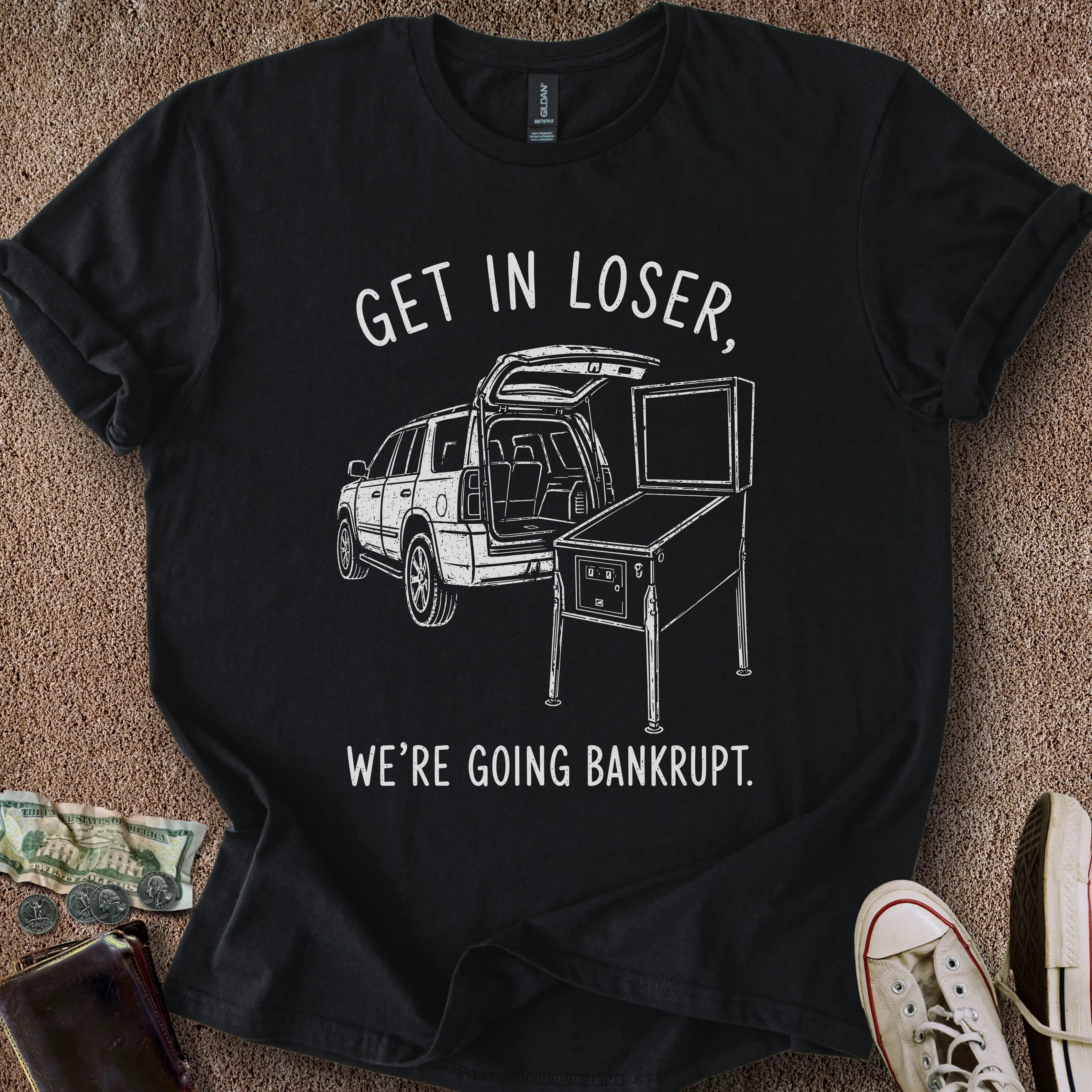 Printify T-Shirt Black / S We're Going Bankrupt T-Shirt
