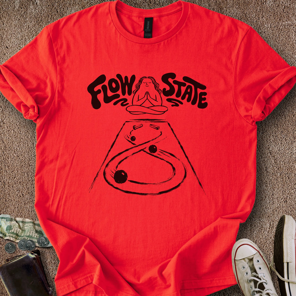 Printify T-Shirt Red / S Flow State T-Shirt
