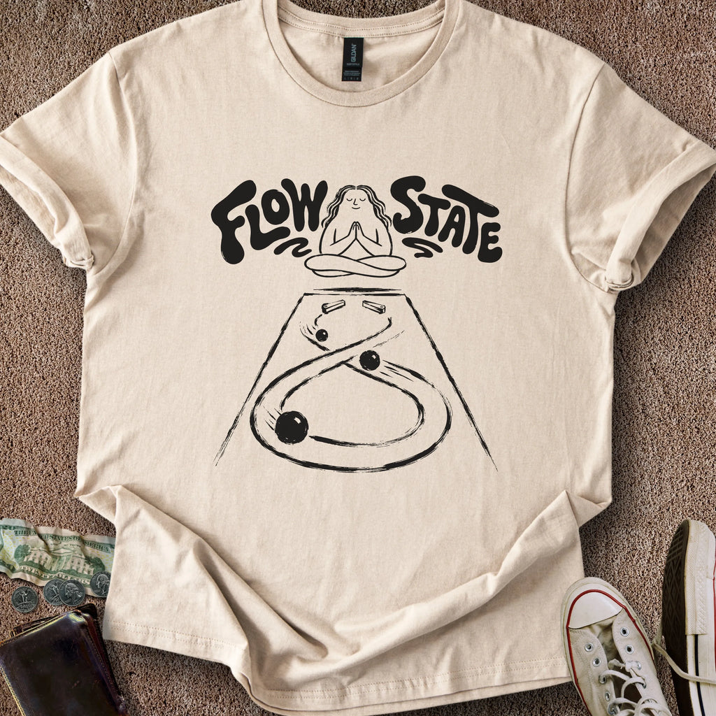 Printify T-Shirt Sand / S Flow State T-Shirt