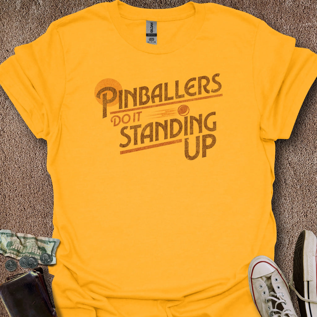 Printify T-Shirt Gold / S Do It Standing T-Shirt