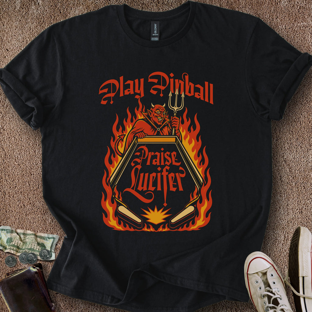 Printify T-Shirt Black / S Praise Lucifer T-Shirt