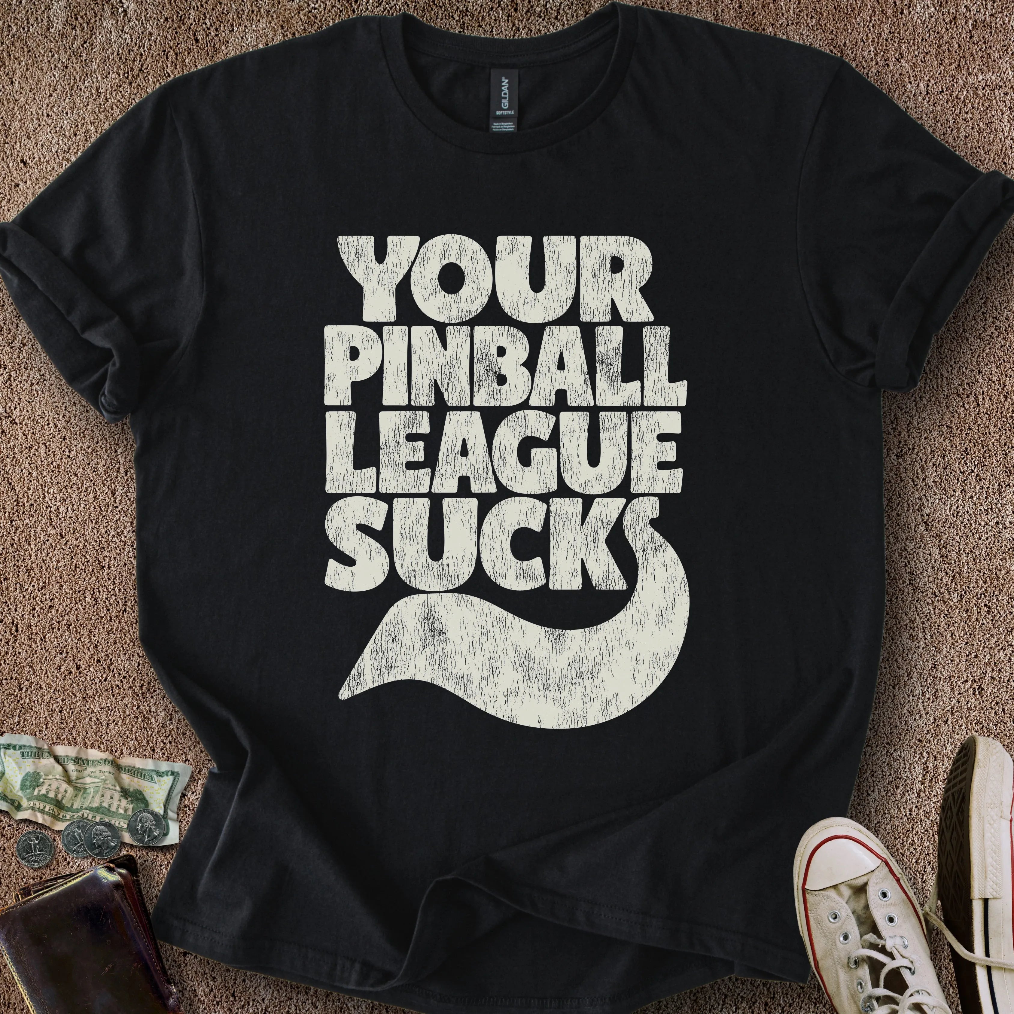 Printify T-Shirt Black / S Your League Sucks T-Shirt