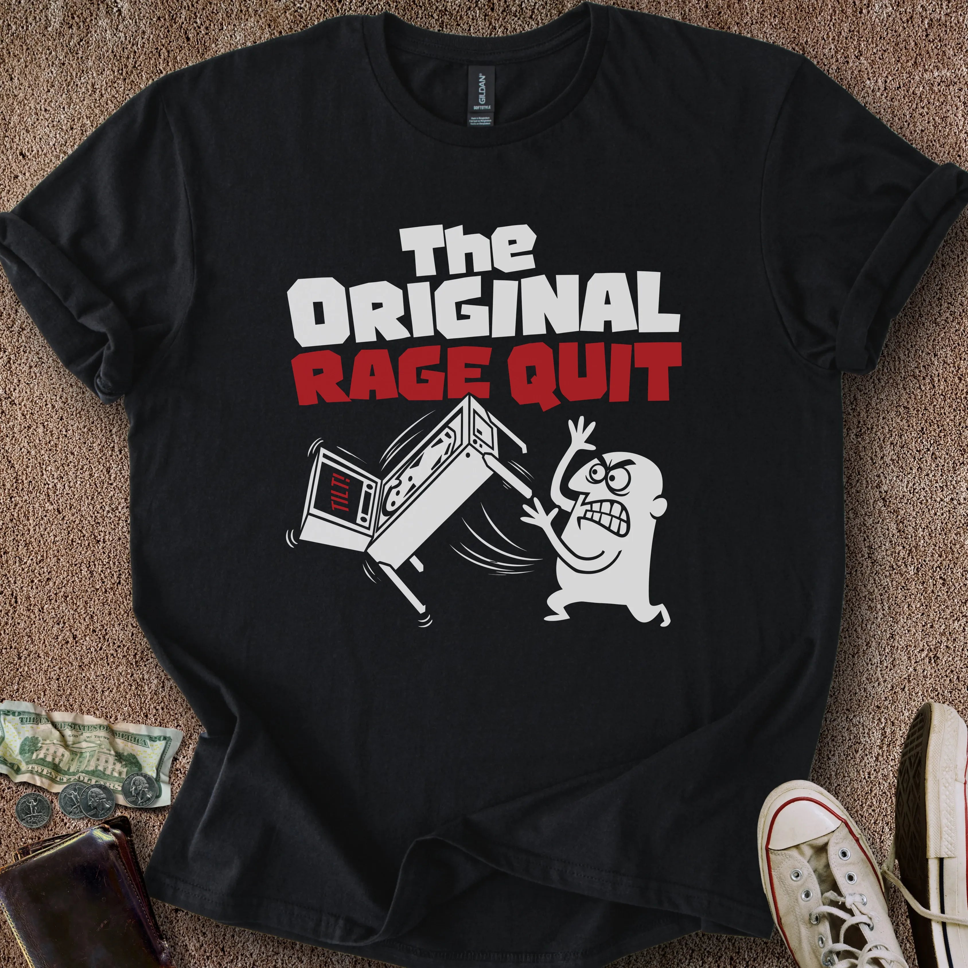 Printify T-Shirt Black / S Original Rage Quit T-Shirt