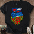 Printify T-Shirt Black / S Play Pinball & F- S- Up T-Shirt