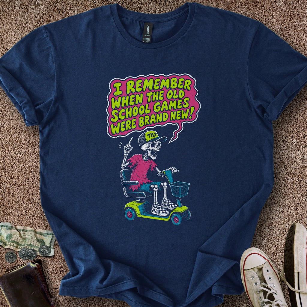 Printify T-Shirt Navy / S Old School Gamer T-Shirt