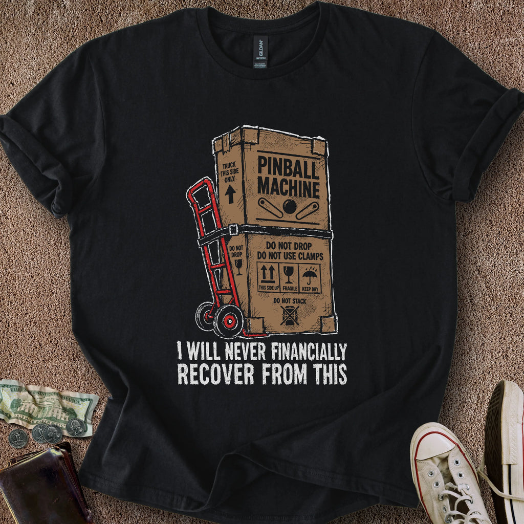 Printify T-Shirt Black / S Never Financially Recover T-Shirt