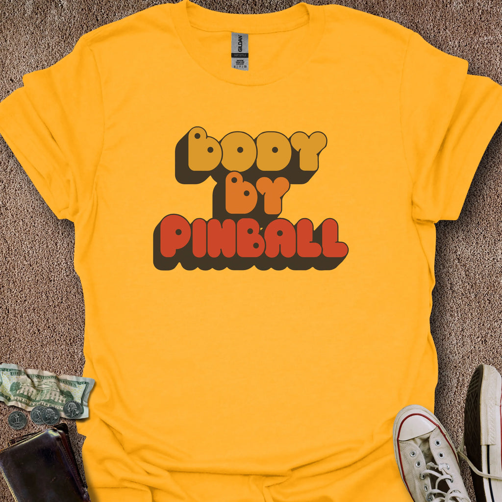 Printify T-Shirt Gold / S Body By Pinball T-Shirt