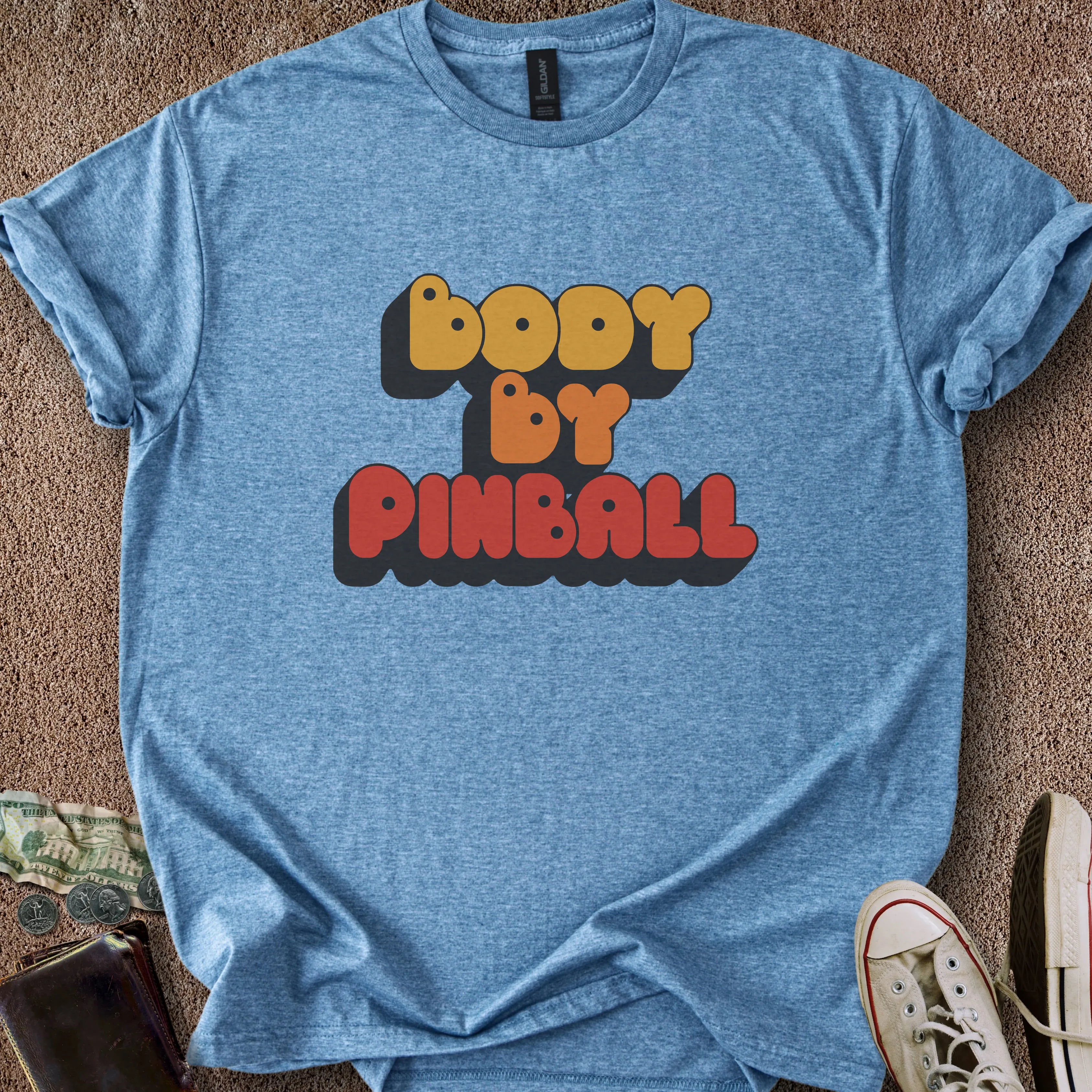 Printify T-Shirt Heather Indigo / S Body By Pinball T-Shirt