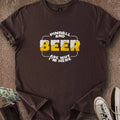 Printify T-Shirt Dark Chocolate / S Pinball & Beer T-Shirt