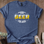 Printify T-Shirt Heather Navy / S Pinball & Beer T-Shirt