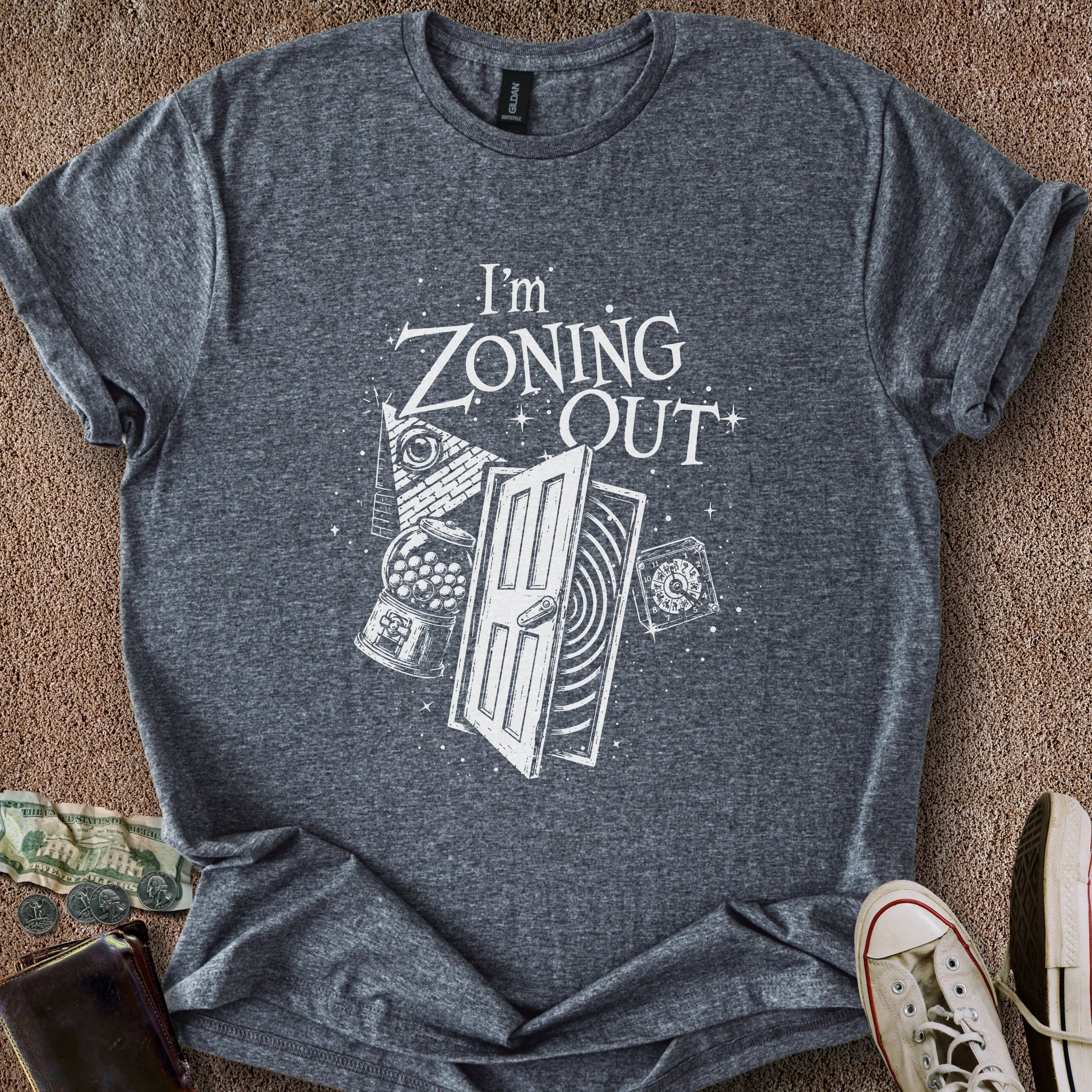Printify T-Shirt Dark Heather / S I'm Zoning Out T-Shirt