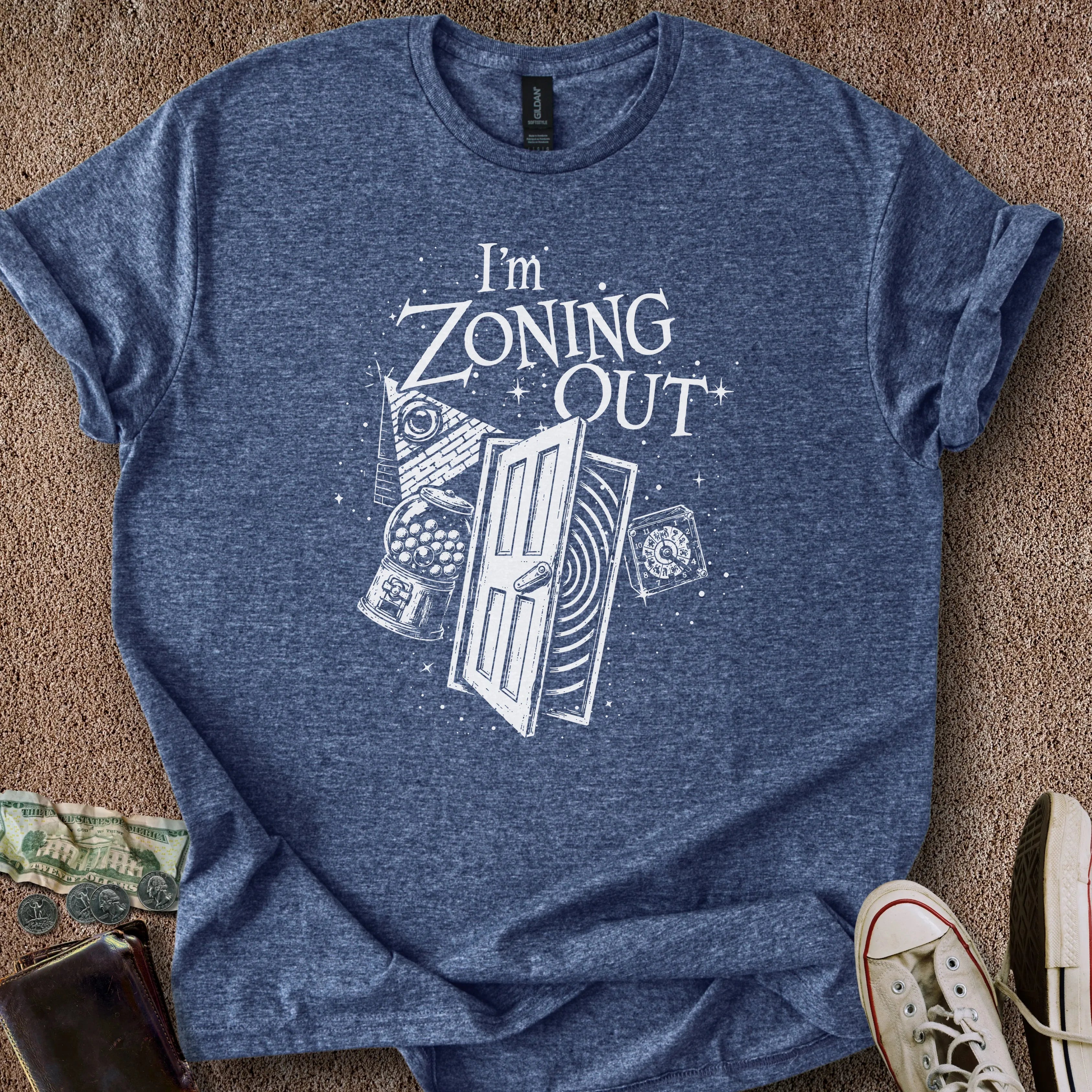 Printify T-Shirt Heather Navy / S I'm Zoning Out T-Shirt