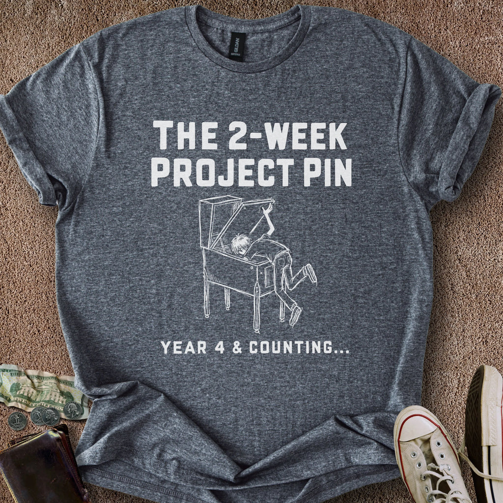 Printify T-Shirt Dark Heather / S Project Pinball Machine T-Shirt