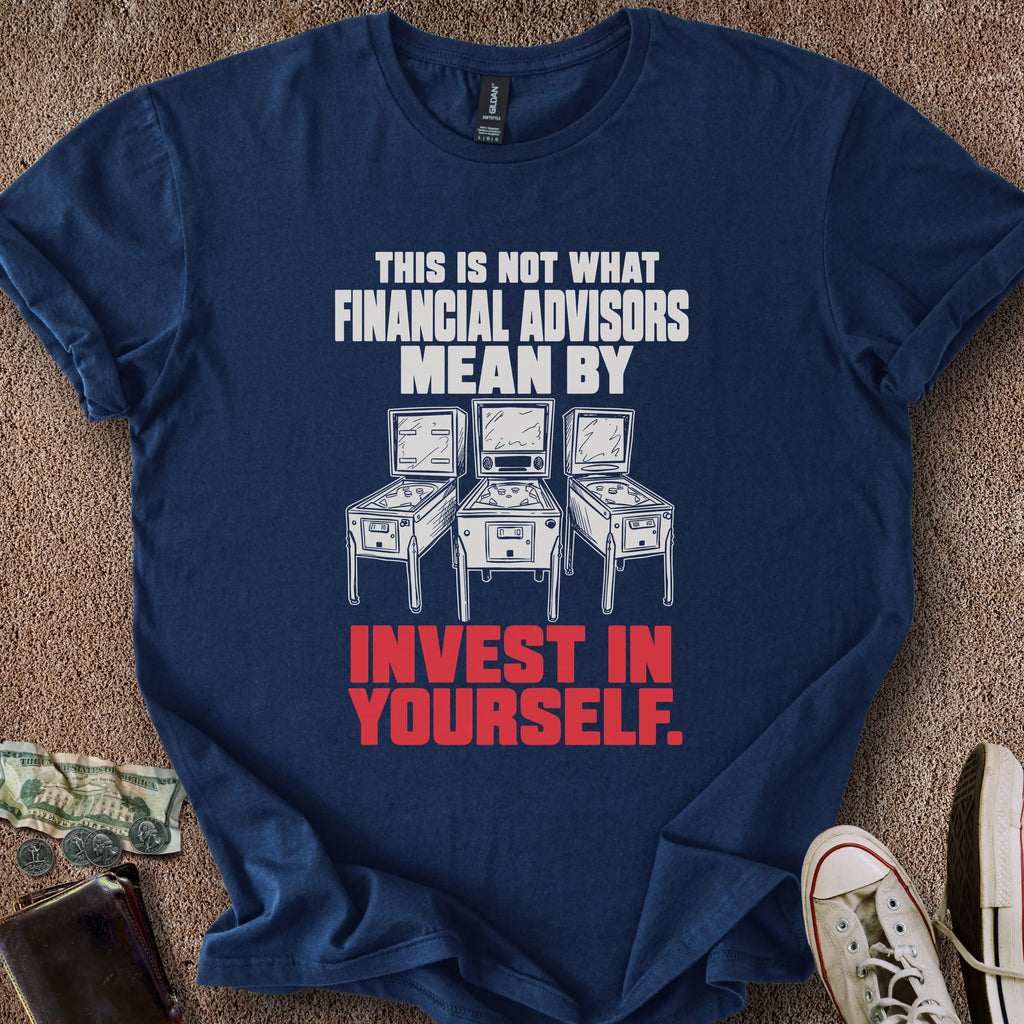 Printify T-Shirt Navy / S Invest In Yourself T-Shirt