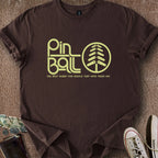 Printify T-Shirt Dark Chocolate / S Pinball Fresh Air T-Shirt