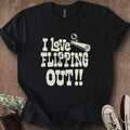 Printify T-Shirt Black / S 0187_i love flipping out T-Shirt