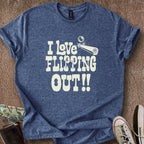 Printify T-Shirt Heather Navy / S 0187_i love flipping out T-Shirt