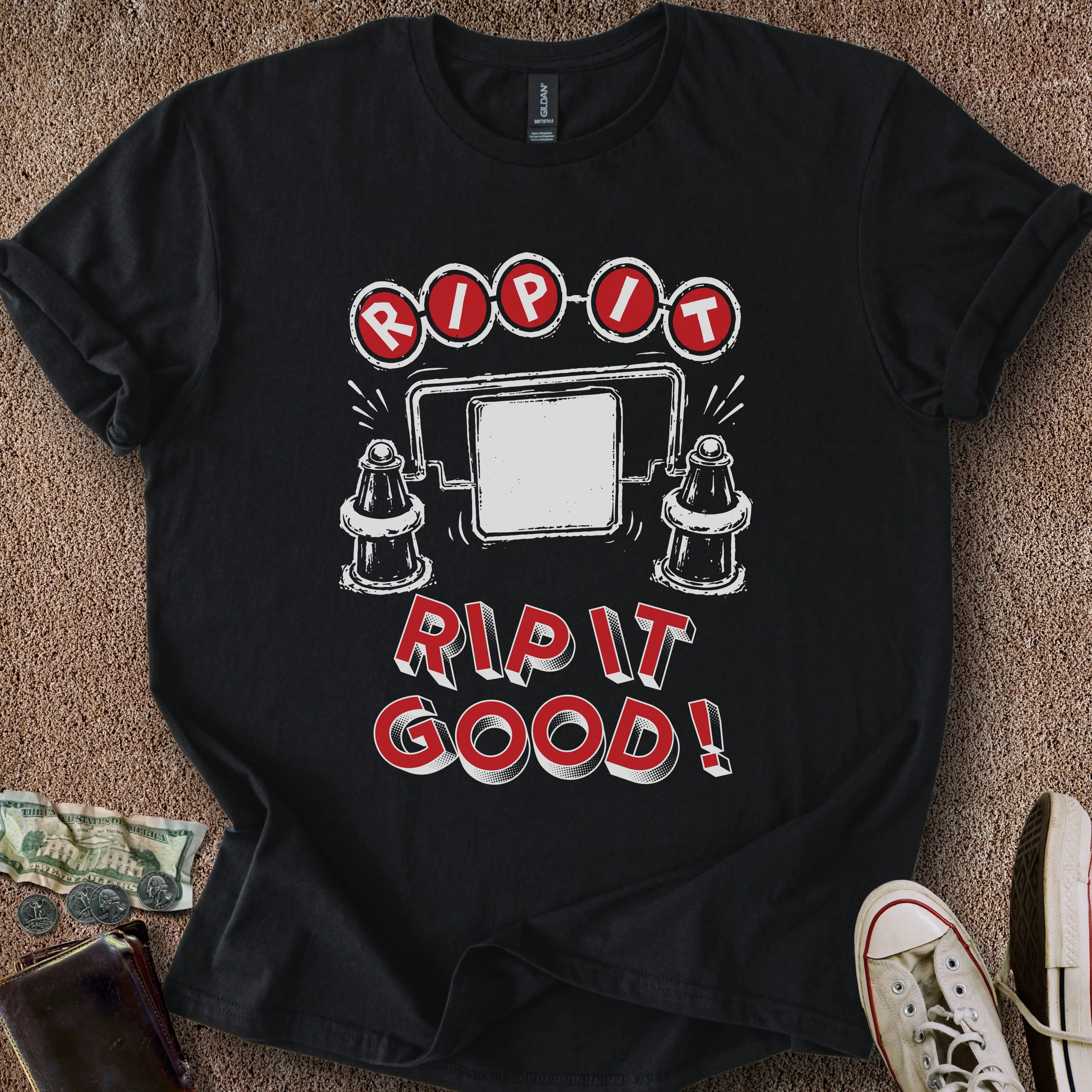 Printify T-Shirt Black / S 0188_rip it good T-Shirt