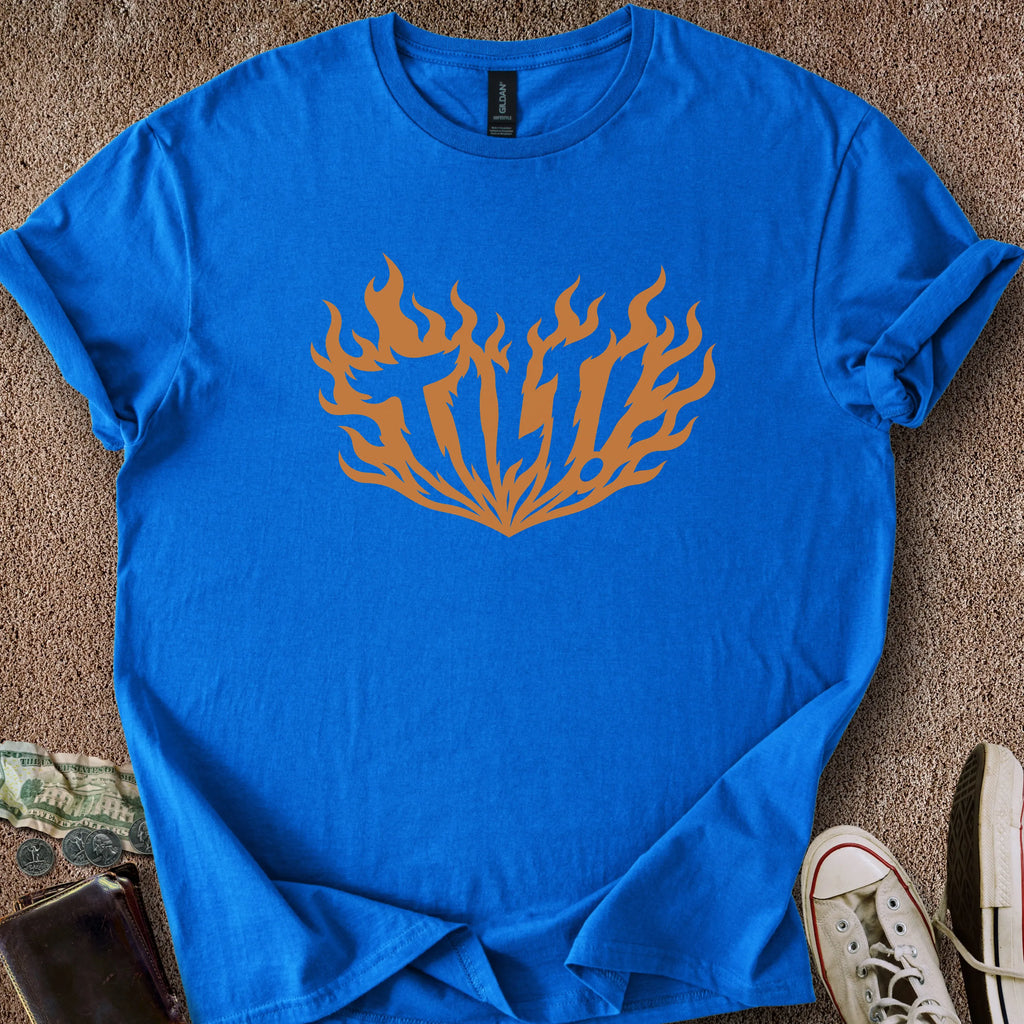 Printify T-Shirt Royal / S 0189_tilt fire T-Shirt