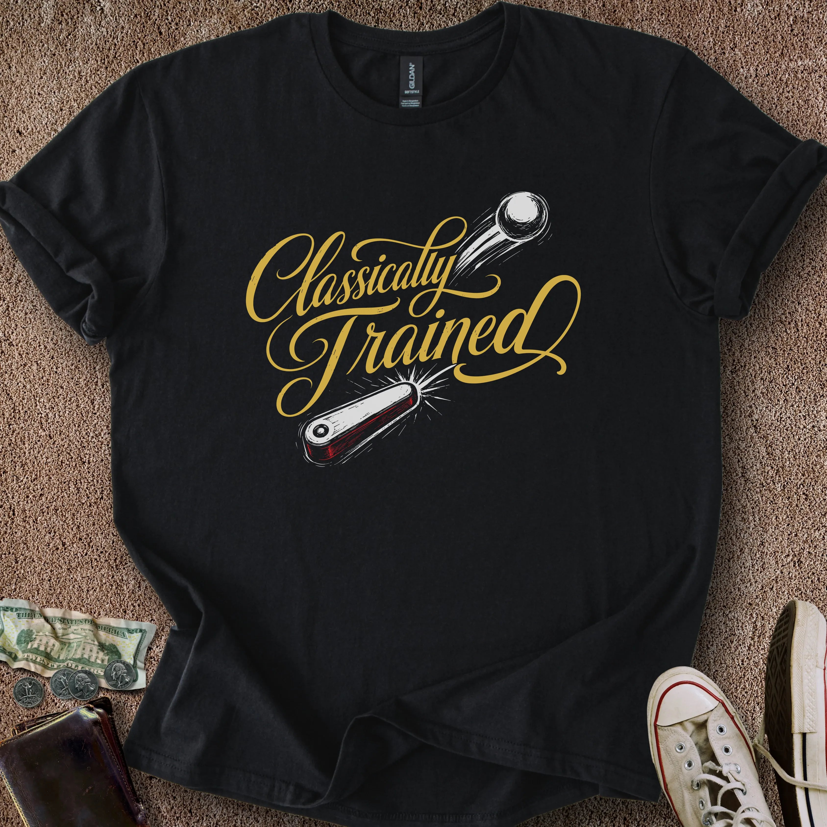 Printify T-Shirt Black / S 0190_clasically trained T-Shirt
