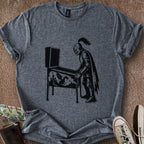 Printify T-Shirt Dark Heather / S 0191_knight playing pinball T-Shirt
