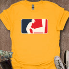 Printify T-Shirt Gold / S 0193_pinball sport logo T-Shirt