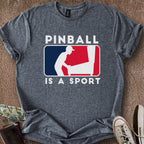 Printify T-Shirt Dark Heather / S 0194_pinball is a sport T-Shirt