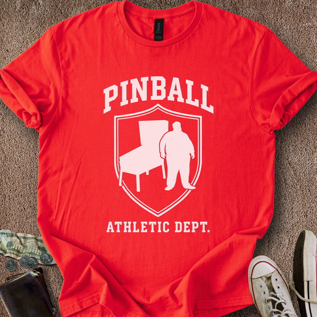 Printify T-Shirt Pinball Athletic Dept. T-Shirt