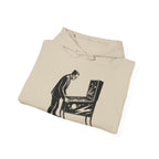 Printify Hoodie Frankenstein Playing Pinball Hoodie
