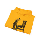 Printify Hoodie Frankenstein Playing Pinball Hoodie