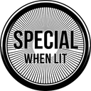 Black and white abstract circular design