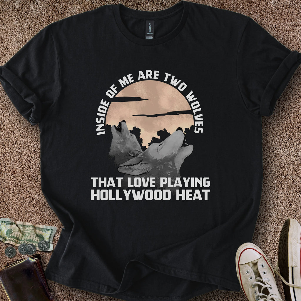 Printify T-Shirt Black / S 2 Wolves T-Shirt