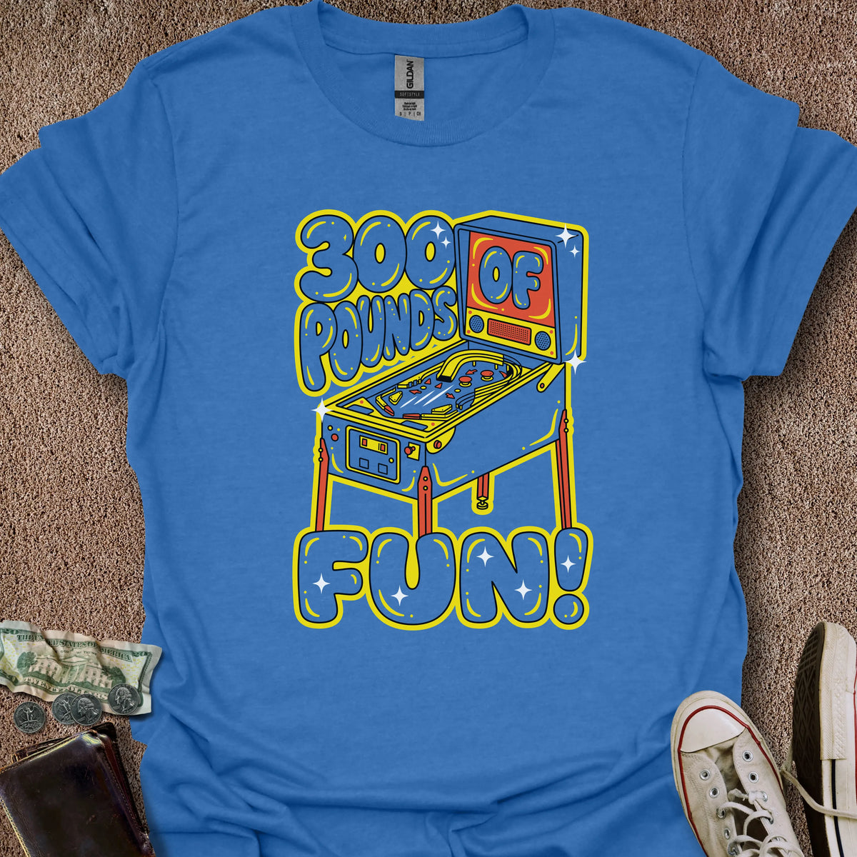 Printify T-Shirt Heather Royal / S 300 Pounds of Fun T-Shirt