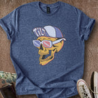 Printify T-Shirt Heather Navy / S 3D Tilt Skull T-Shirt