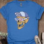 Printify T-Shirt Heather Royal / S 3D Tilt Skull T-Shirt