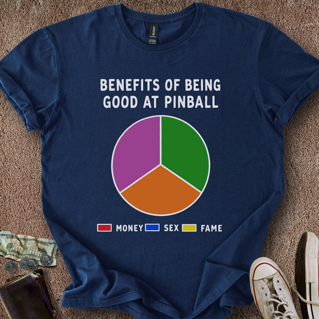 Printify T-Shirt Pinball Pie Chart T-Shirt