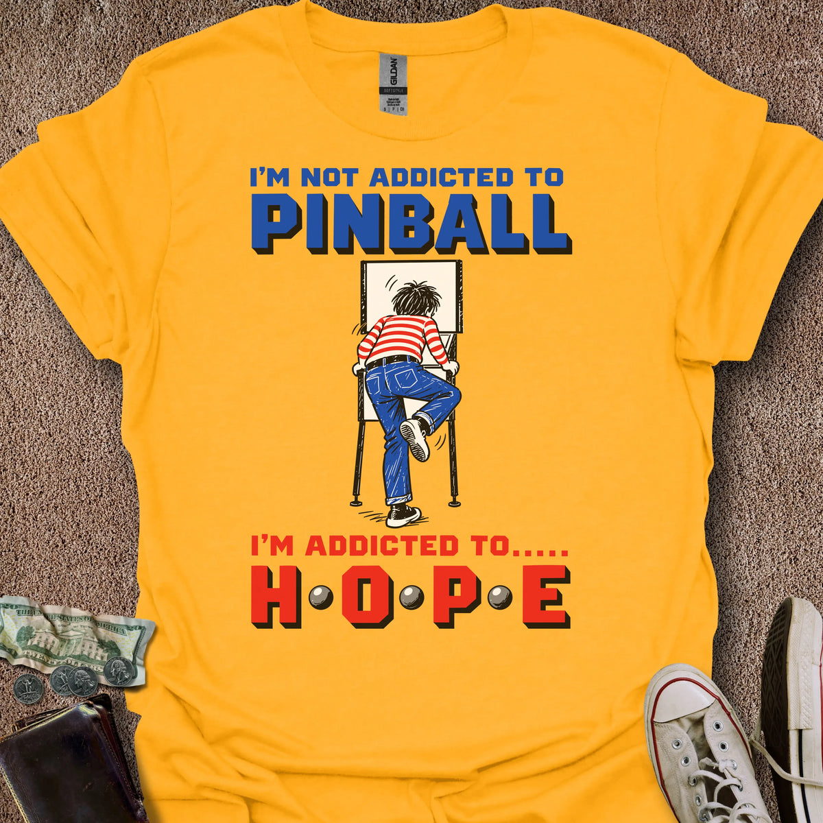 Printify T-Shirt Gold / S Addicted to Hope T-Shirt