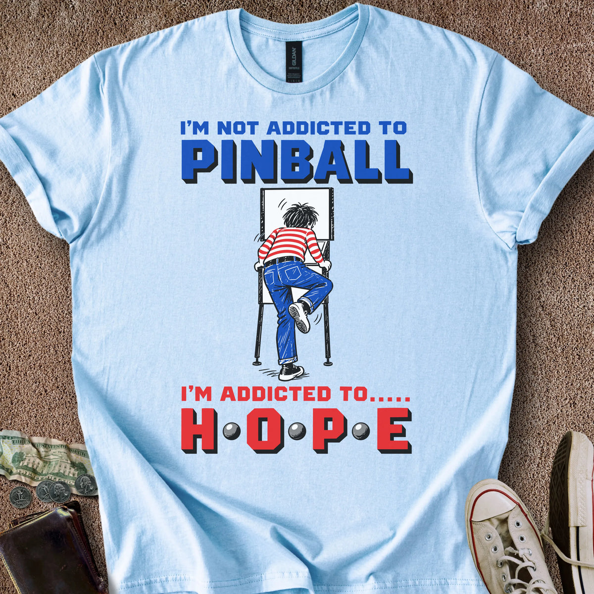 Printify T-Shirt Light Blue / S Addicted to Hope T-Shirt