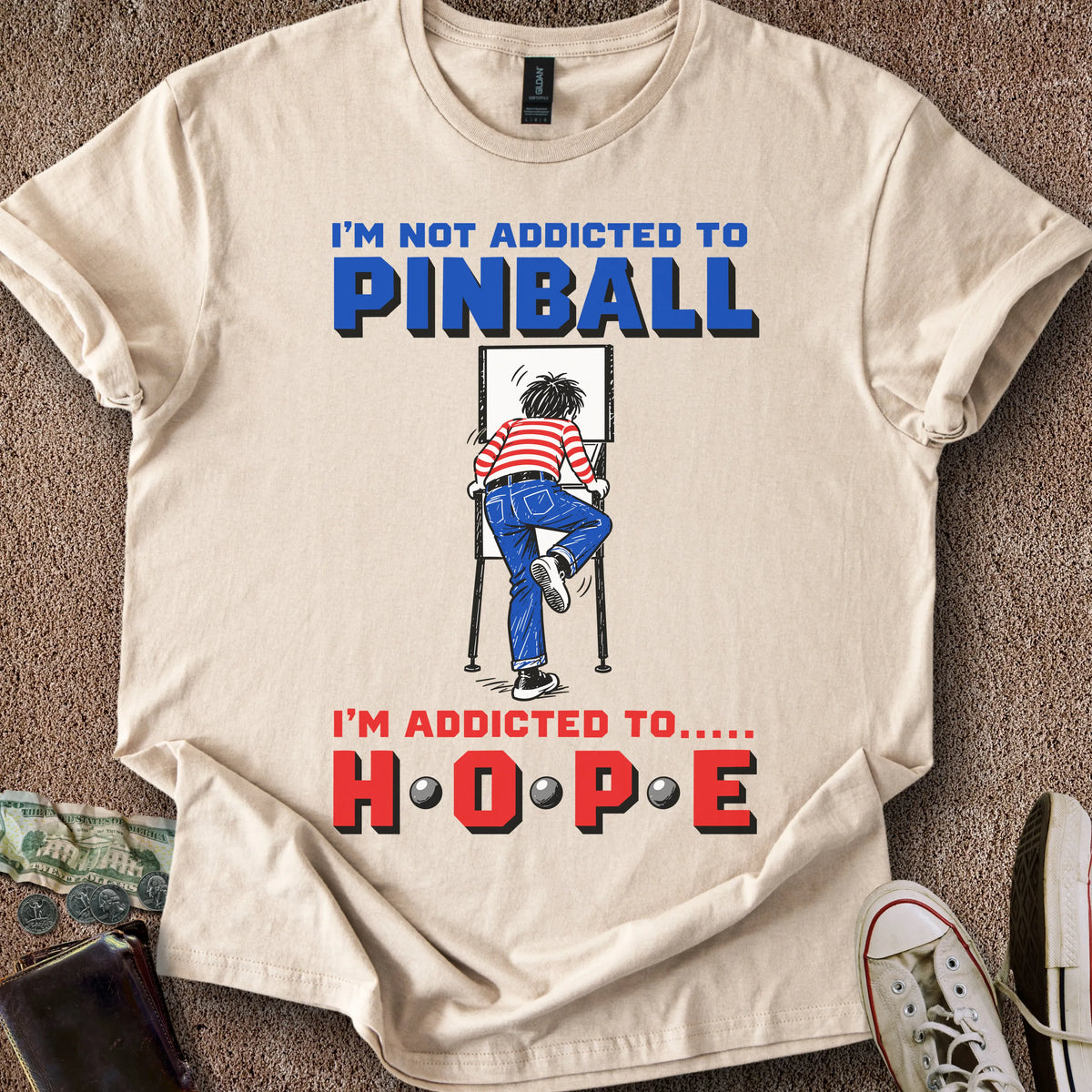 Printify T-Shirt Sand / S Addicted to Hope T-Shirt