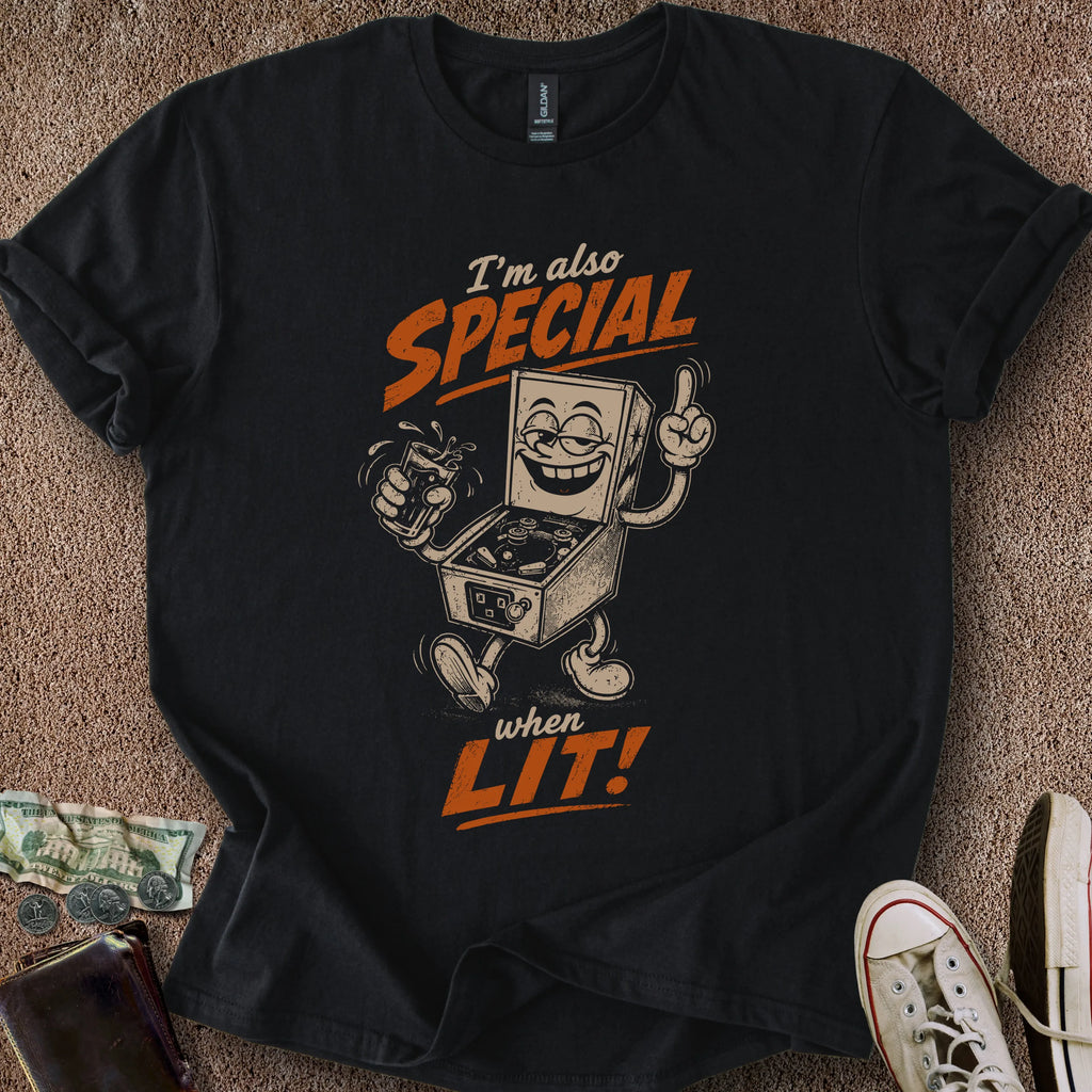 Printify T-Shirt Black / S Also Special When Lit T-Shirt