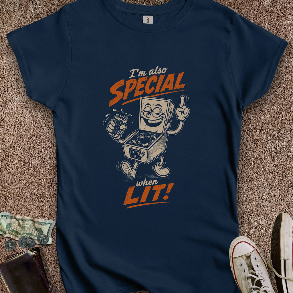 Printify T-Shirt S / Navy Also Special When Lit Women's T-Shirt