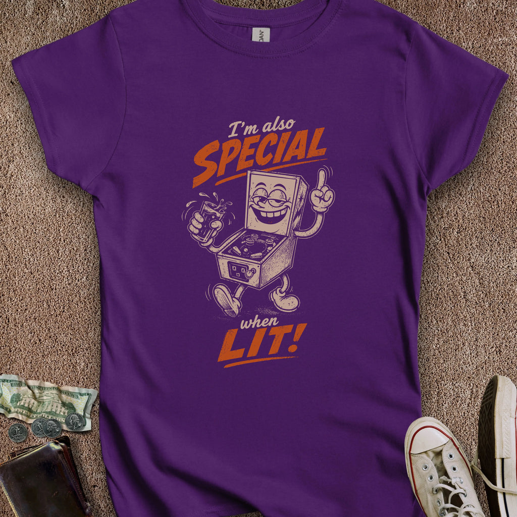Printify T-Shirt S / Purple Also Special When Lit Women's T-Shirt