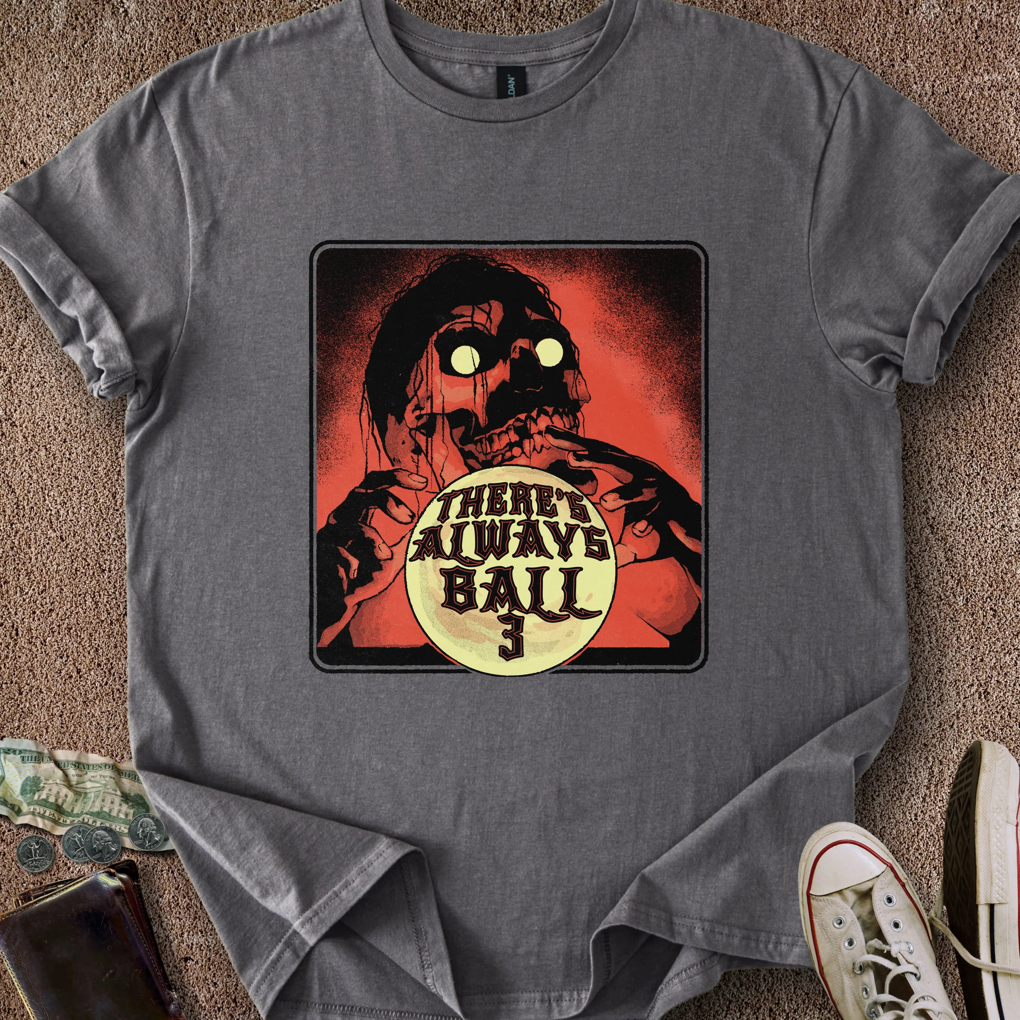 Printify T-Shirt Charcoal / S Always Ball 3 T-Shirt