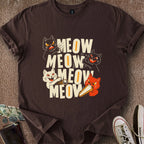 Printify T-Shirt Dark Chocolate / S Awful Felines T-Shirt