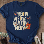 Printify T-Shirt Navy / S Awful Felines T-Shirt