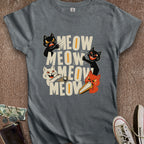 Printify T-Shirt S / Dark Heather Awful Felines Women's T-Shirt