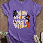 Printify T-Shirt S / Heather Purple Awful Felines Women's T-Shirt