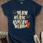 Printify T-Shirt S / Navy Awful Felines Women's T-Shirt