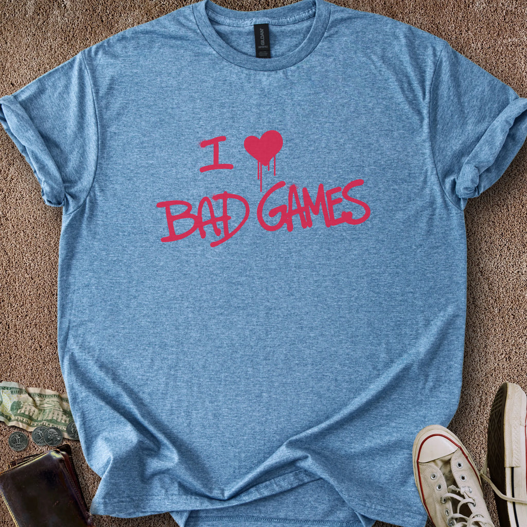 Printify T-Shirt Heather Indigo / S Bad Games T-Shirt