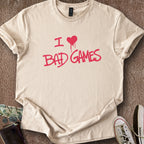 Printify T-Shirt Sand / S Bad Games T-Shirt